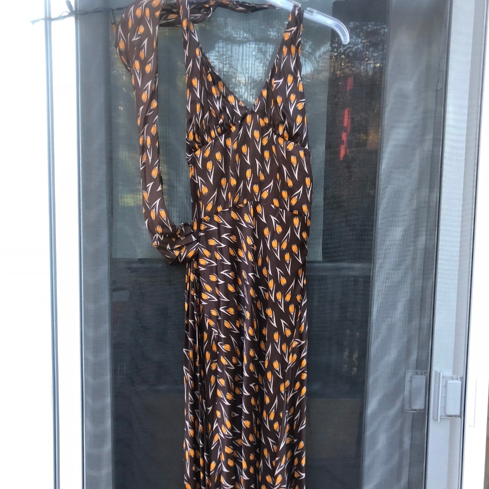 Miu Miu Wrap Flowy Floral dress